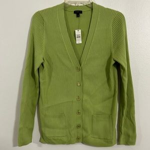 NWT Talbots Green Cardigan Size L